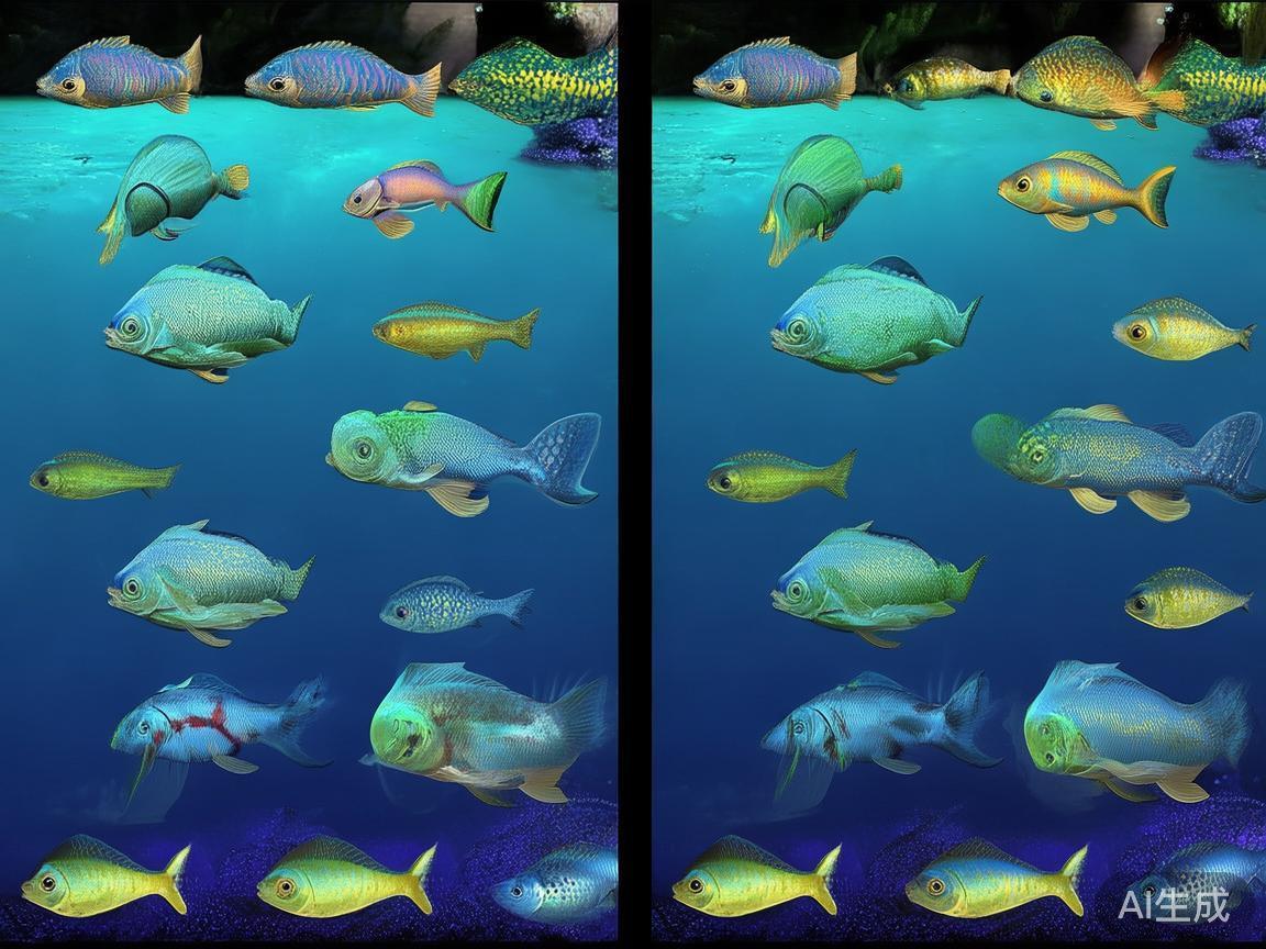 例如，游戏中不同种类的鱼具有不同的价值和难度，一些